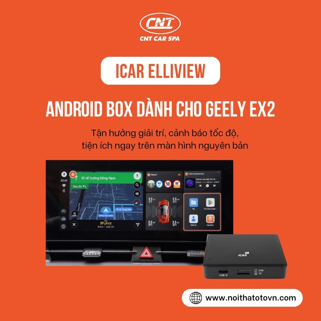 Android Box Icar Elliview Danh Cho Geely Ex2